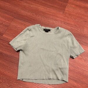 Forever 21 Ribbed Mint Women's Crop Top